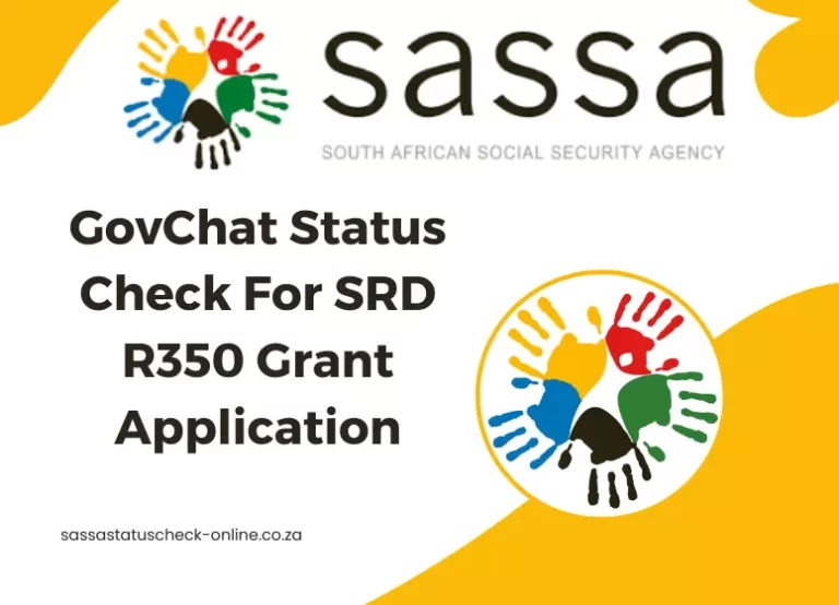 GovChat Status Check For SRD R350 Grant Application